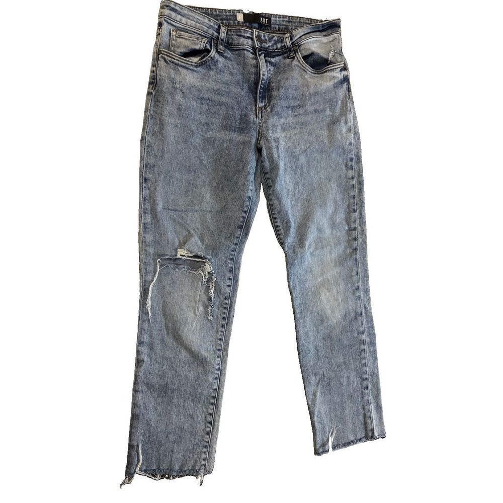 KUT FROM THE KLOTH Reese High Rise Ankle Straight Leg Jeans Size 6
